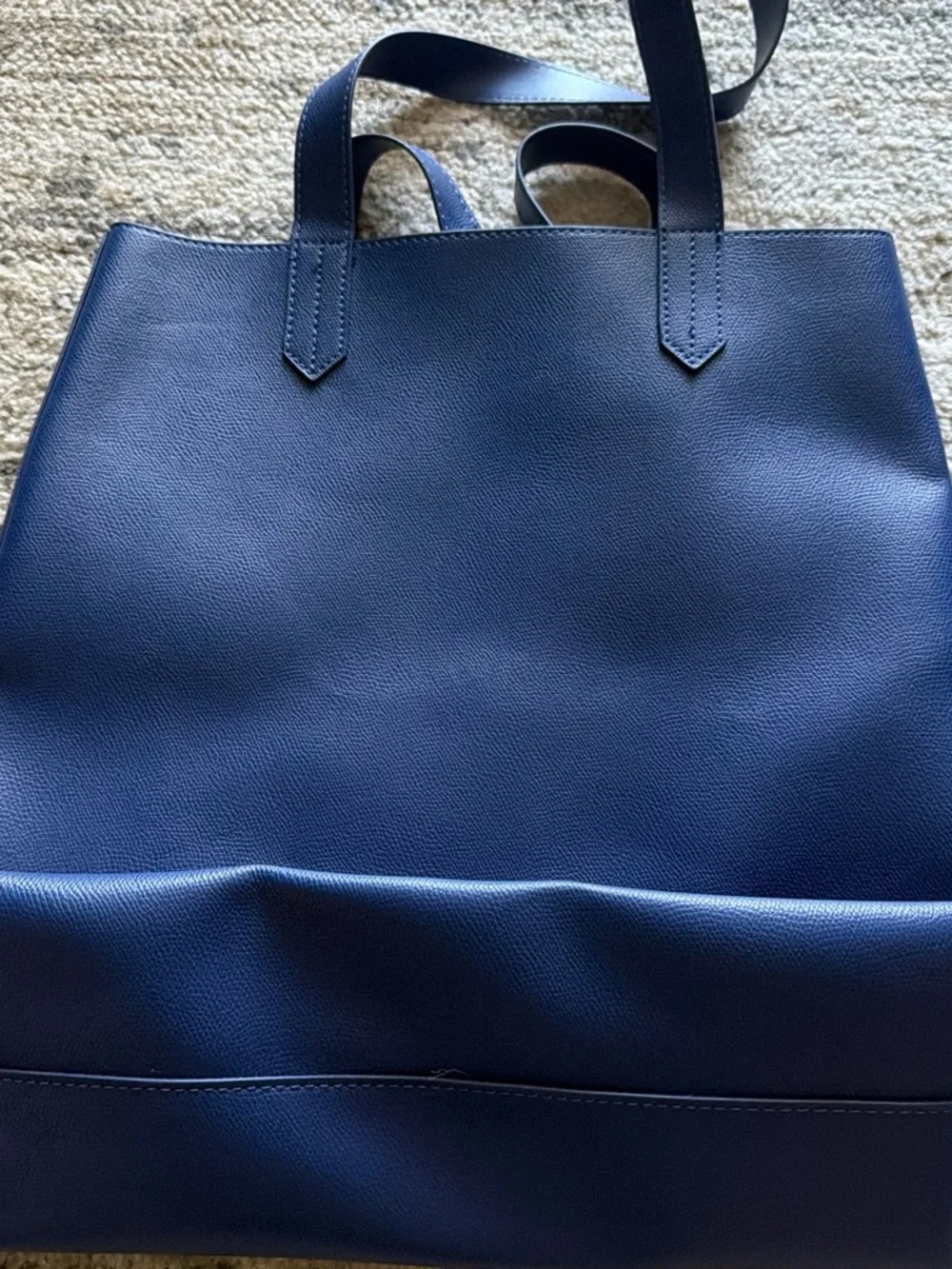 Saks Fifth Avenue Navy Leather Tote